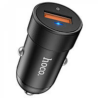 Автомобільне ЗУ в прикурювач Hoco Z32 Flash Power 1xUSB QC3.0 Black (Original) (Автоадаптеры)