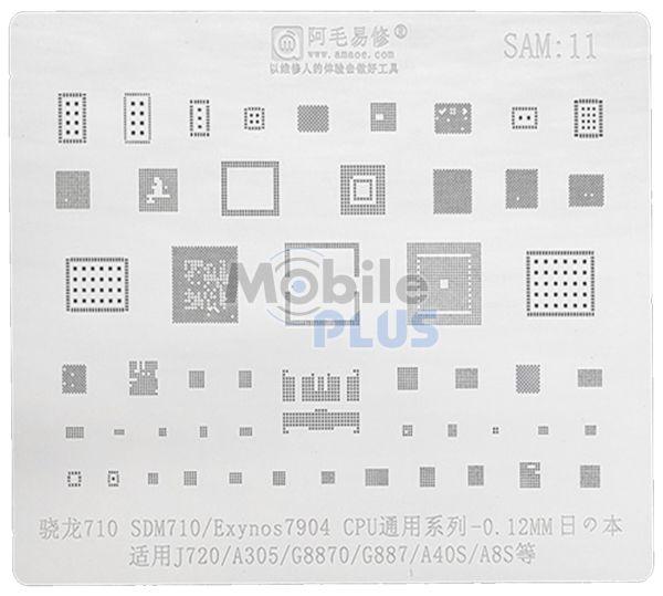 Трафарет BGA AMAOE SAM:11 для Samsung A305, J720, A40S