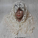 Хустка ажурна Церковна, весільний гіпюр, фото 2