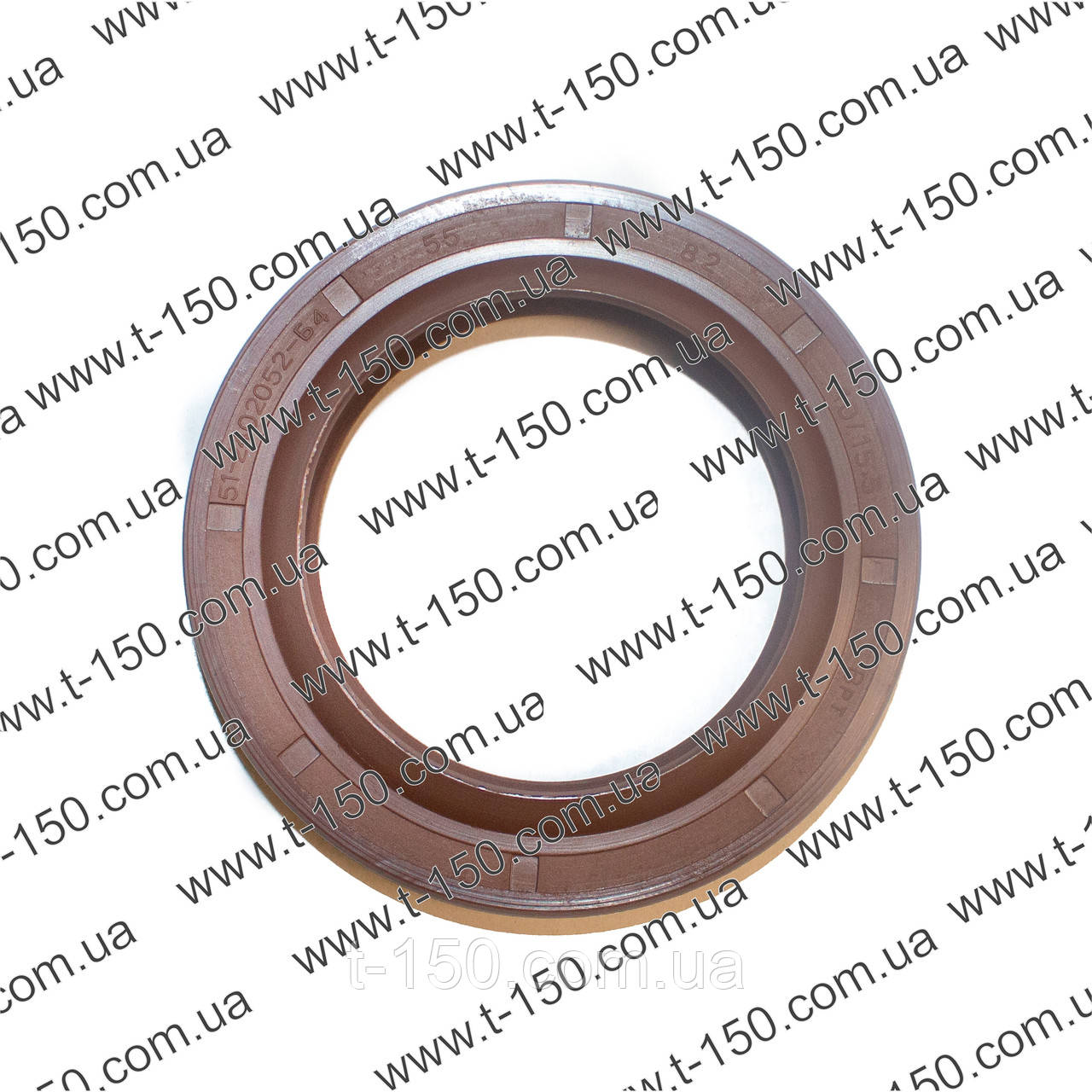 Манжета колінчастого головно пары ГАЗ 51/53, 2.2-55х82-10/15,5 БРТ, 51-2402052, силикон, фото 1