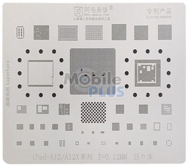 Трафарет BGA для iPad A12, A12X 0.12 mm AMAOE