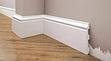 Ударостійкий плінтус Cezar з дюрополімеру LPC-07, висотою 79 мм. Польща. Доставка, фото 4
