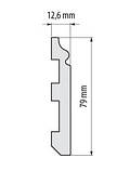 Ударостійкий плінтус Cezar з дюрополімеру LPC-07, висотою 79 мм. Польща. Доставка, фото 6