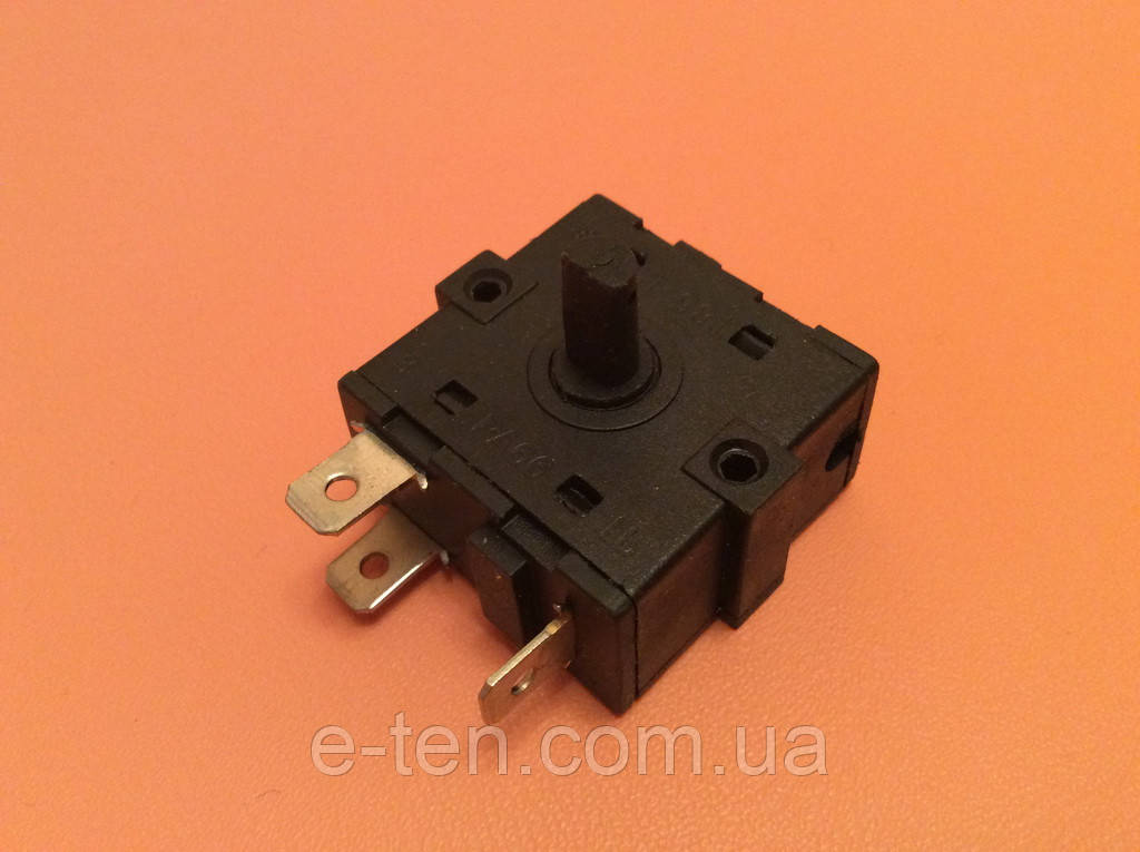 Перемикач режимів 3 контакти (0+3) - на 2 робочих положення / 16A / 250V / T125 / h=12мм