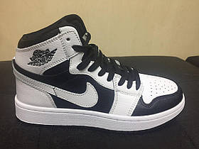 Кросівки Air Jordan Retro 1 Mid White/Black