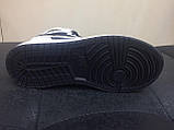 Кросівки Air Jordan Retro 1 Mid White/Black, фото 3