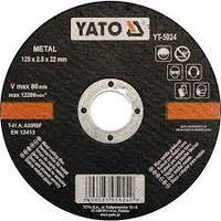 Круг відрізний по металу YT-6104 (125*2,5*22) YATO