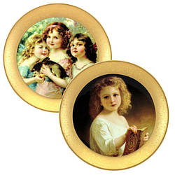 Набор декоративных тарелок «Викторианская мечта» Gloria, 2 шт.,d-32 см (264-3206A)