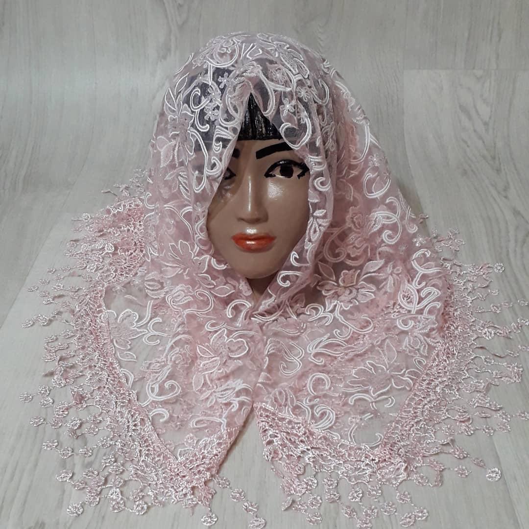 Хустка ажурна Церковна, весільний гіпюр 75 на 75 см., фото 1