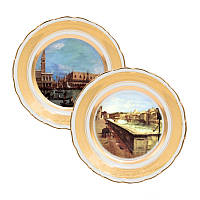 Набор декоративных тарелок «Венеция», 2 шт Gloria, d-25 см (264-2504B)
