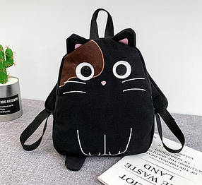 Гарний рюкзак з унікальним принтом кота