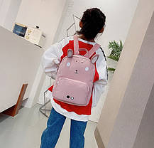 Дитячий рюкзак з милими принтами і вушками, фото 3