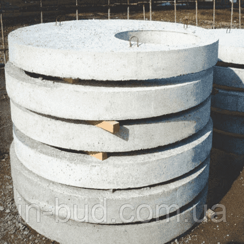 Плита перекрытия 1ПП15-2 для бетонных колец - фото 1 - id-p1350794261