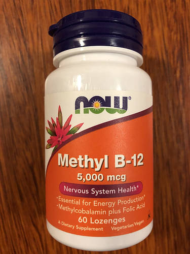 Метилкобаламин Витамин Б-12 Now Foods Methyl B-12 5000 mcg 60 Lozenges ...