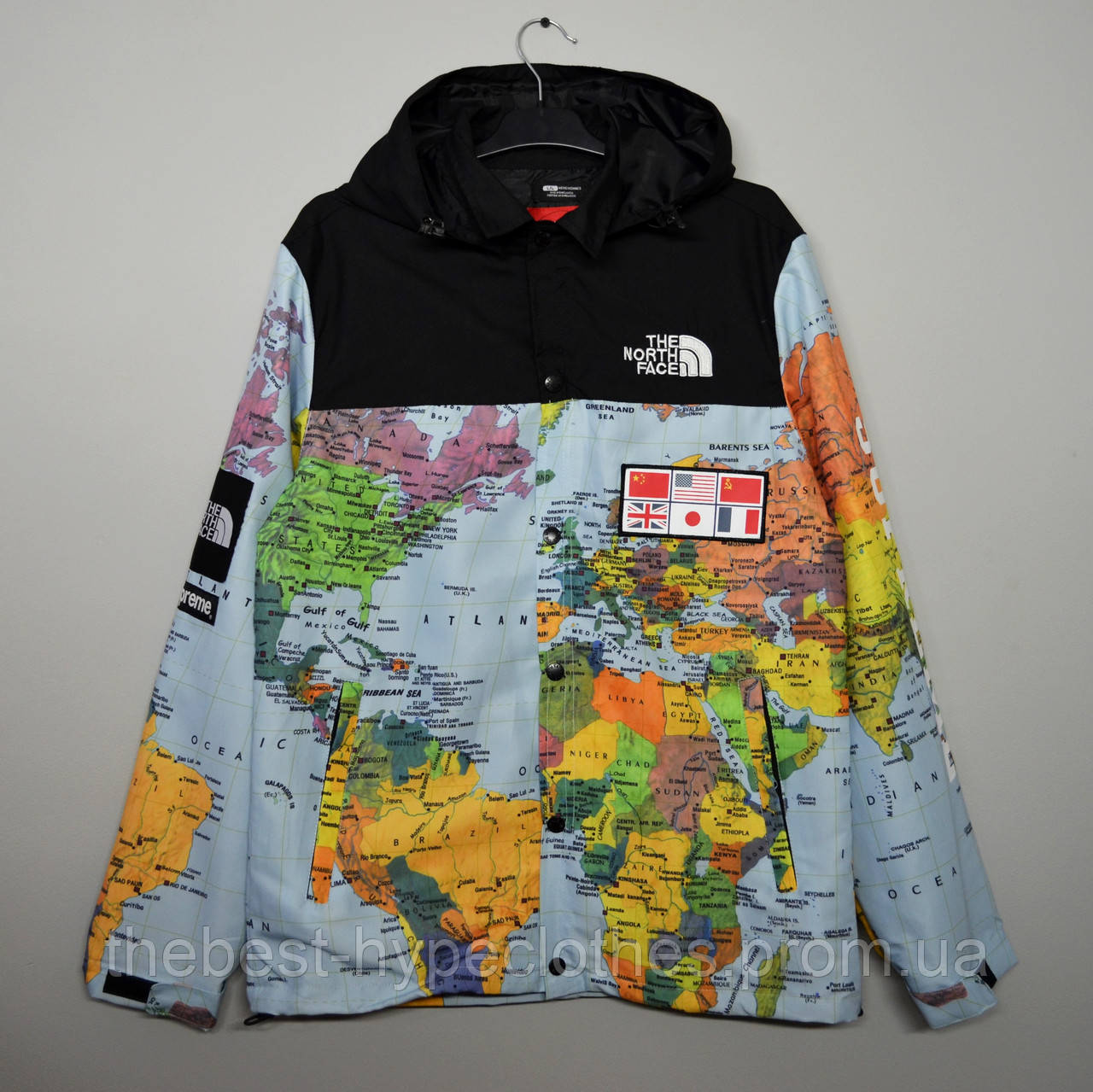Muzhskaya Kurtka Supreme The North Face Map Vetrovka The North Face Karta Cena 1450 Grn Prom Ua Id