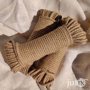 Шнур плетений джутовий