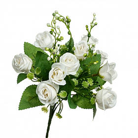 Букет з троянд "суперзірка" біла 30 см (8409-017)