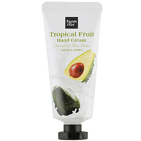 Зволожуючий крем для рук з екстрактом авокадо і маслом ши Farmstay Tropical Fruit Hand Cream Avocado 50 мл