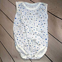 Боді літо із сіро-синіми зірочками, бавовна