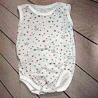 Боді літо із сіро-червоними зірочками, бавовна
