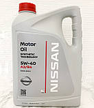 Олива моторна Nissan Motor Oil 5W-40 (Нісан 5в40) 5 л Оригінал KE90090042, фото 5