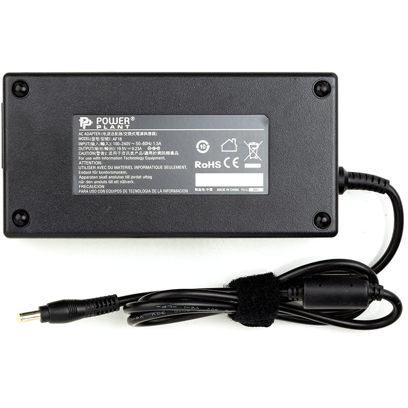 Блок живлення для ноутбуків PowerPlant ACER 220V, 19.5 V 180W 9.23 A (5.5*1.7)