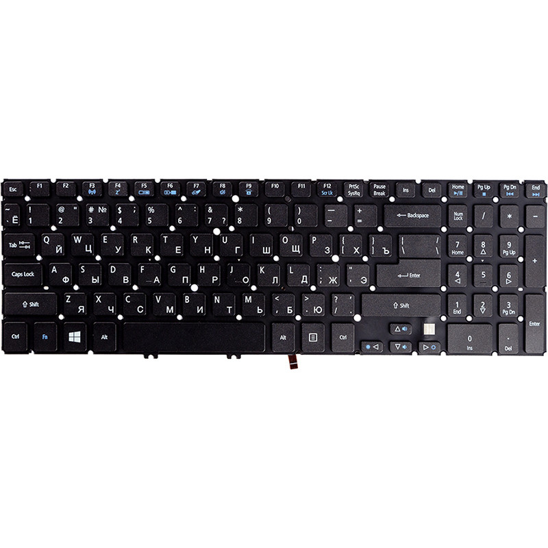 Клавіатура для ноутбука ACER Aspire M3-MA50, M5-581T чорний, фото 1