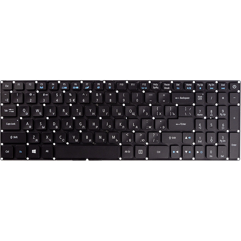 Клавіатура для ноутбука ACER Aspire VN7-793, VN7-793G чорний, підсвітка, фото 1