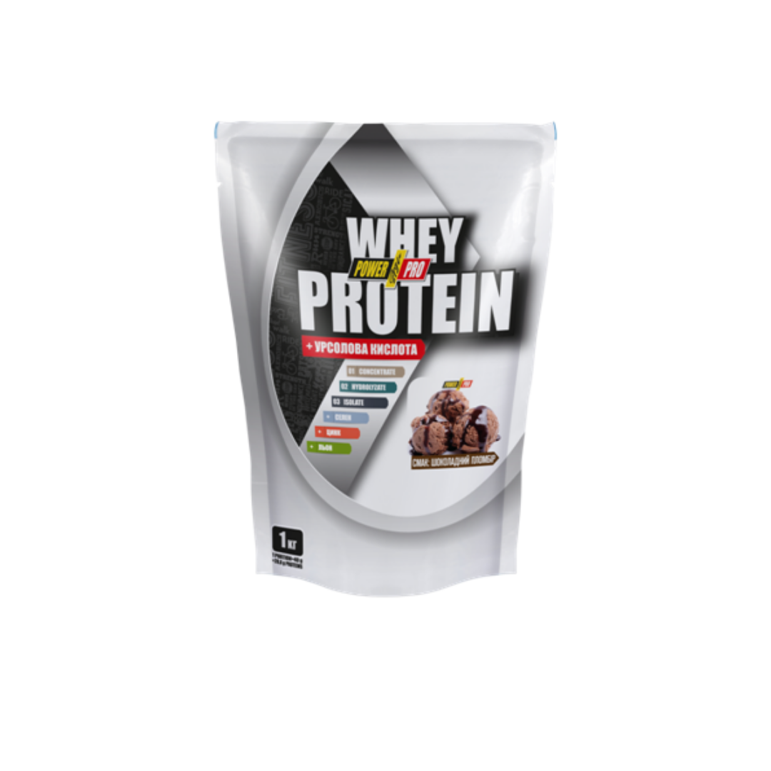 Протеїн Whey Protein, смак Шоколадний Пломбир, 1 кг