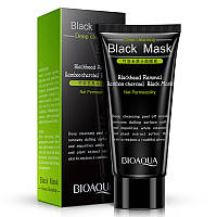 Чорна маска-плівка з вугіллям від чорних точок Bioaqua Black Mask Blackhead Removal, 60 г