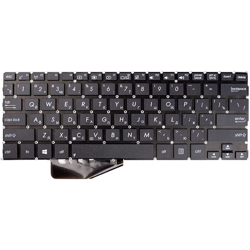 Клавіатура для ноутбука ASUS F200CA, X200CA чорний, фото 1