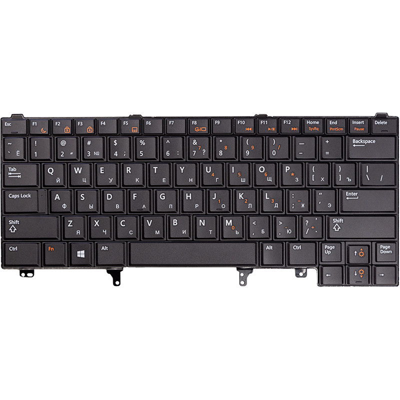 Клавіатура для ноутбука DELL Latitude E6220, E6420 чорний, фото 1