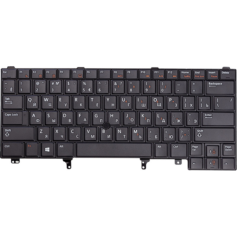 Клавіатура для ноутбука DELL Latitude E6220, E6420 чорний, TrackPoint, фото 1