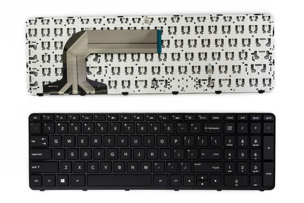 Клавіатура для ноутбука HP Pavilion 17-e152sr чорний, чорний кадр, фото 1