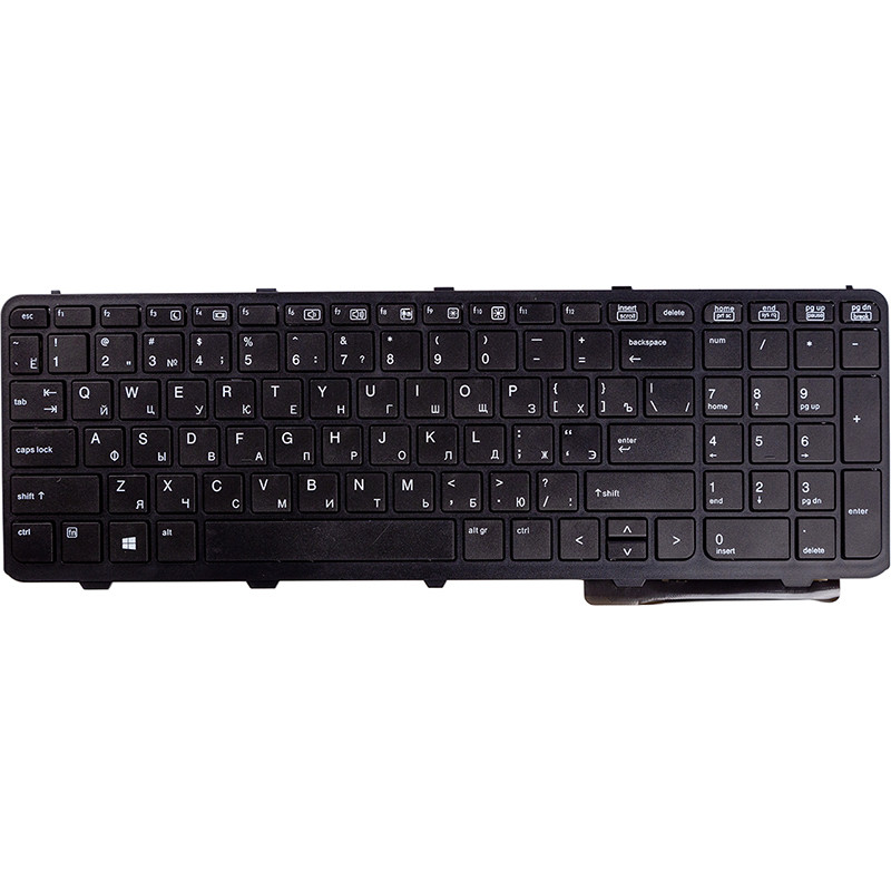 Клавіатура для ноутбука HP ProBook 650 G1 чорний, чорний блок, фото 1