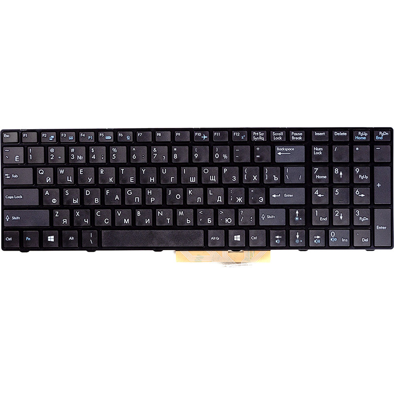 Клавіатура для ноутбука MSI GT660, A6200 чорний, чорний кадр, фото 1