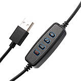 Кільцева світлодіодна LED лампа RIAS M-16 16см USB пульт (4_00516), фото 3