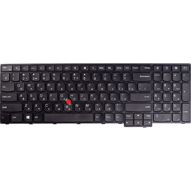 Клавіатура для ноутбука LENOVO ThinkPad E550, E555 чорний, фото 1