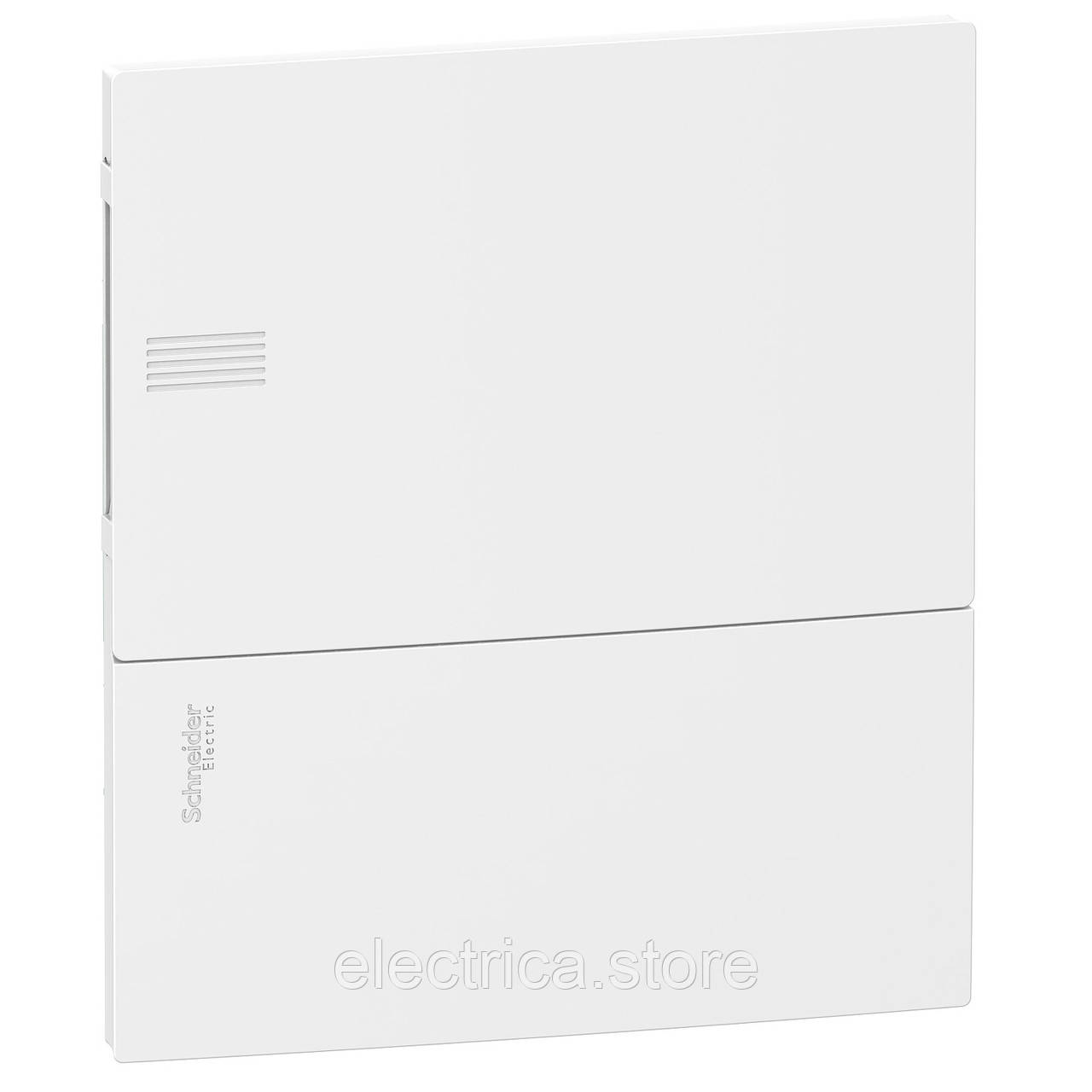 Щит Resi9 MP 8 модулів врізний білі двері Schneider Electric MIP22108, фото 1