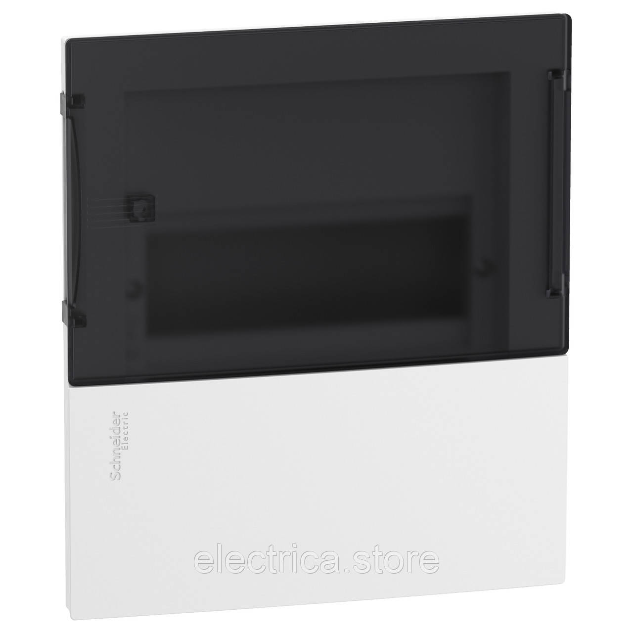 Щит Resi9 MP 8 модулів врізний прозорі двері Schneider Electric MIP22108S, фото 1