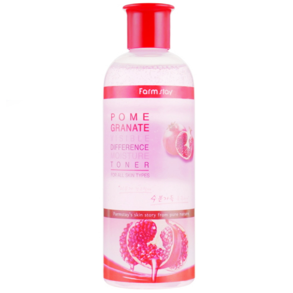 Освітлюючий тонер з екстрактом граната Farmstay Pomegranate Visible Difference Moisture Toner 350 мл, фото 1