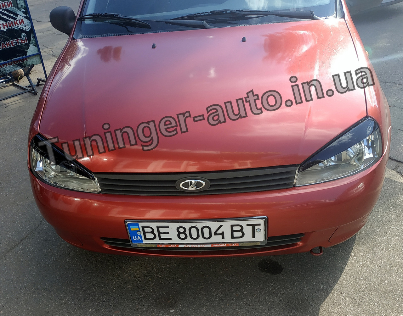 Вії на фари Lada Kalina (Ваз 2117, 2118, 2119) 2004 - 2013 (ANV)