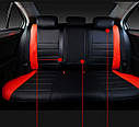 Чохли салону Chery Eastar модельні MAX-L з екошкіри Чорно-червоний, фото 2