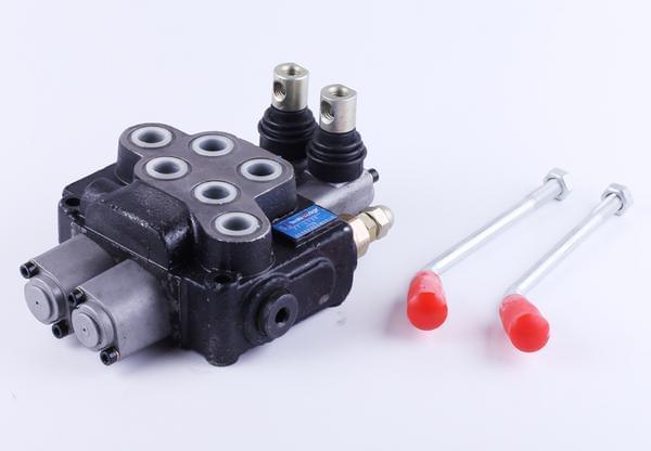 Кран гідравлічний двокамерний мотототрактора ZUBR, ДТЗ, DW, фото 1