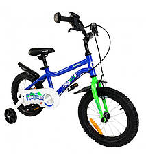 Велосипед ROYALBABY Chipmunk MK 16" синій, фото 3