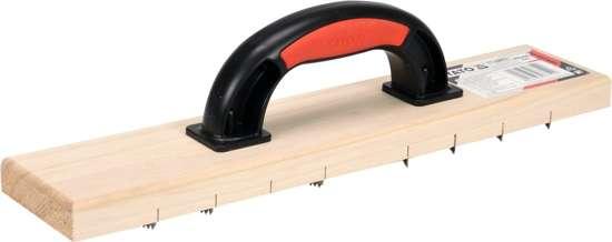 Терка для зняття штукатурки з дрібними зубцями 405 Х 84 мм YATO YT-52473 (Польща), фото 1