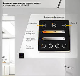 Сенсорний модуль для регулювання яскравості та температури світла Infinity Touch