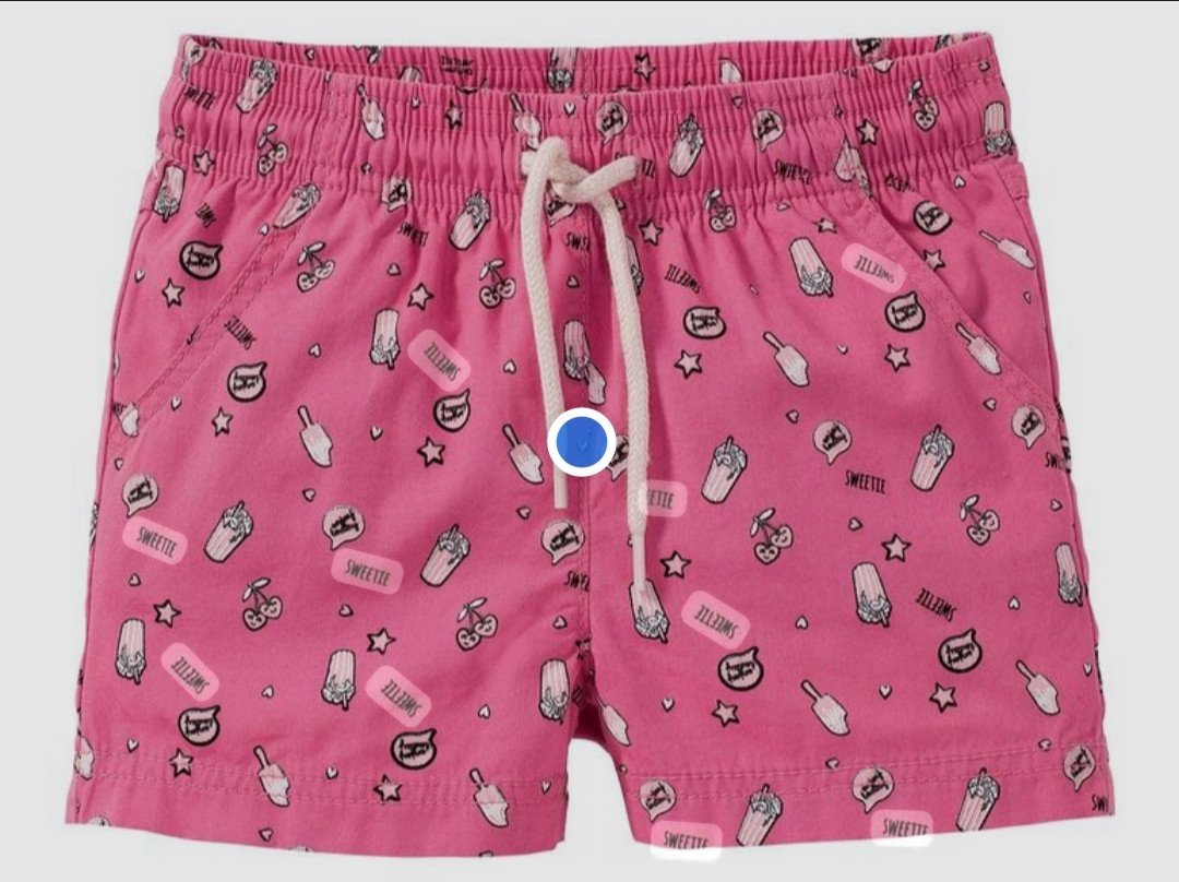 Шорти для дівчинки рожеві Sweetle Lupilu (Німеччина) р. 86/92см, фото 1