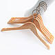 Плічка вішалки дерев'яні для жіночого одягу, светрів, трикотажу, суконь прогумовані, 39 см, фото 4