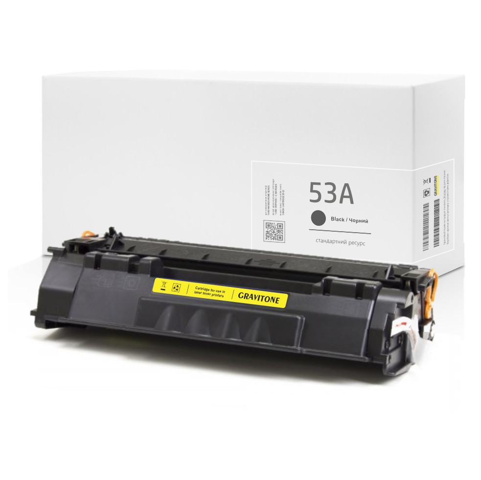 Картридж сумісний HP 53A (Q7553A) Black, чорний, 3.000 стор., аналог від Gravitone